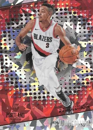 CJ McCollum, Chinese New Year Cracked Ice, 2017-18 Panini Revolution Basketball