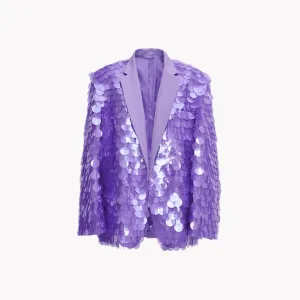 Pre Order:  Violet Discs Sequined Blazer