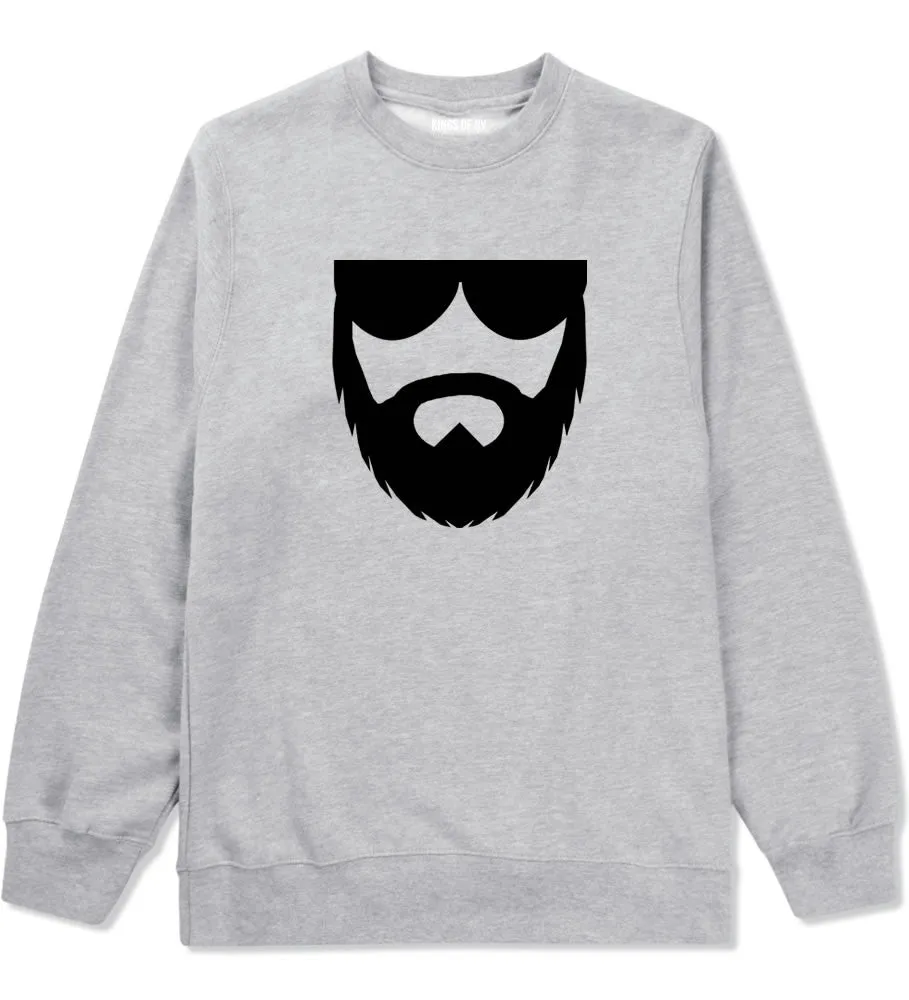 Beard With Glasses Crewneck Sweatshirt