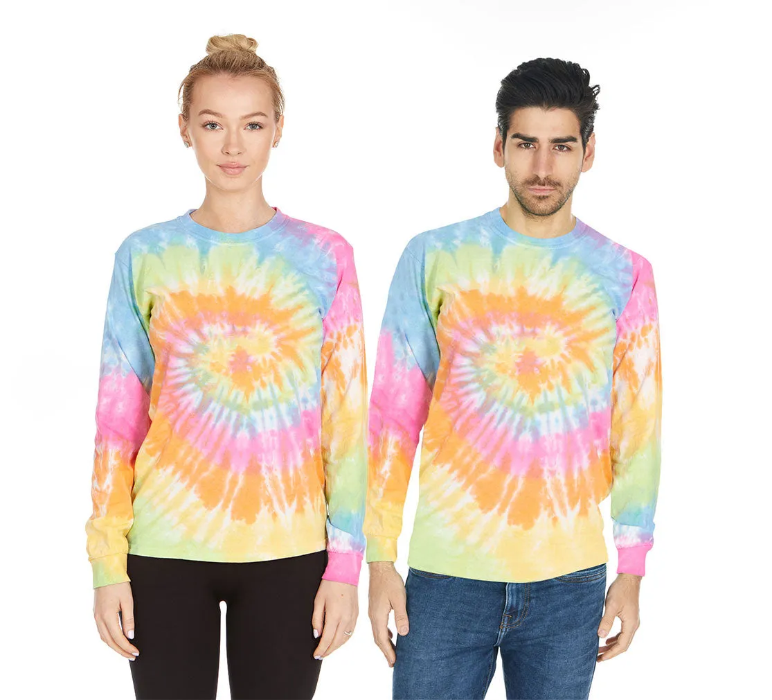 DARESAY Long Sleeve Tie Dye Shirts for Men, Women Boys, Girls, Teen