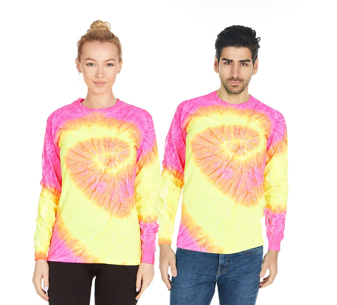 DARESAY Long Sleeve Tie Dye Shirts for Men, Women Boys, Girls, Teen