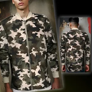 ^ELWOOD^ NYLON ZIP UP SPRING JACKETS (MILITARY CAMOUFLAGE)