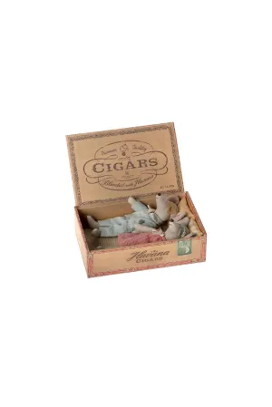 Maileg Mum & Dad Mice in Cigar Box