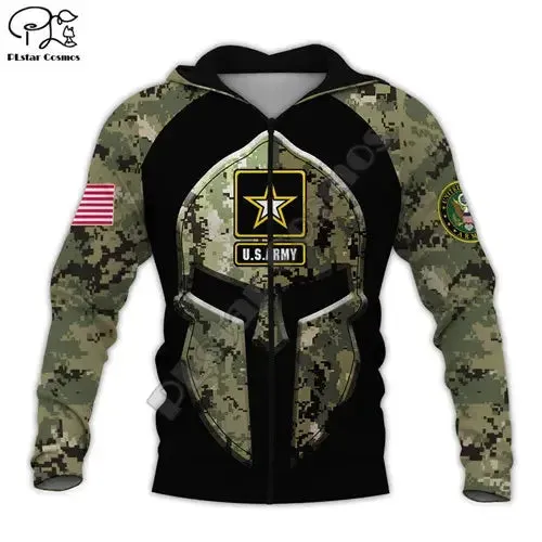 PLstar Cosmos Newest US Military Army Suit Soldier Camo Pullover NewFashion Tracksuit 3DPrint Zip/Hoodies/Sweatshirts/Jacket A-3