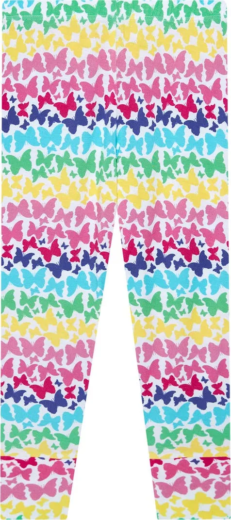 Posh Peanut Basic Short Sleeve Pajamas - Rainbow Butterfly