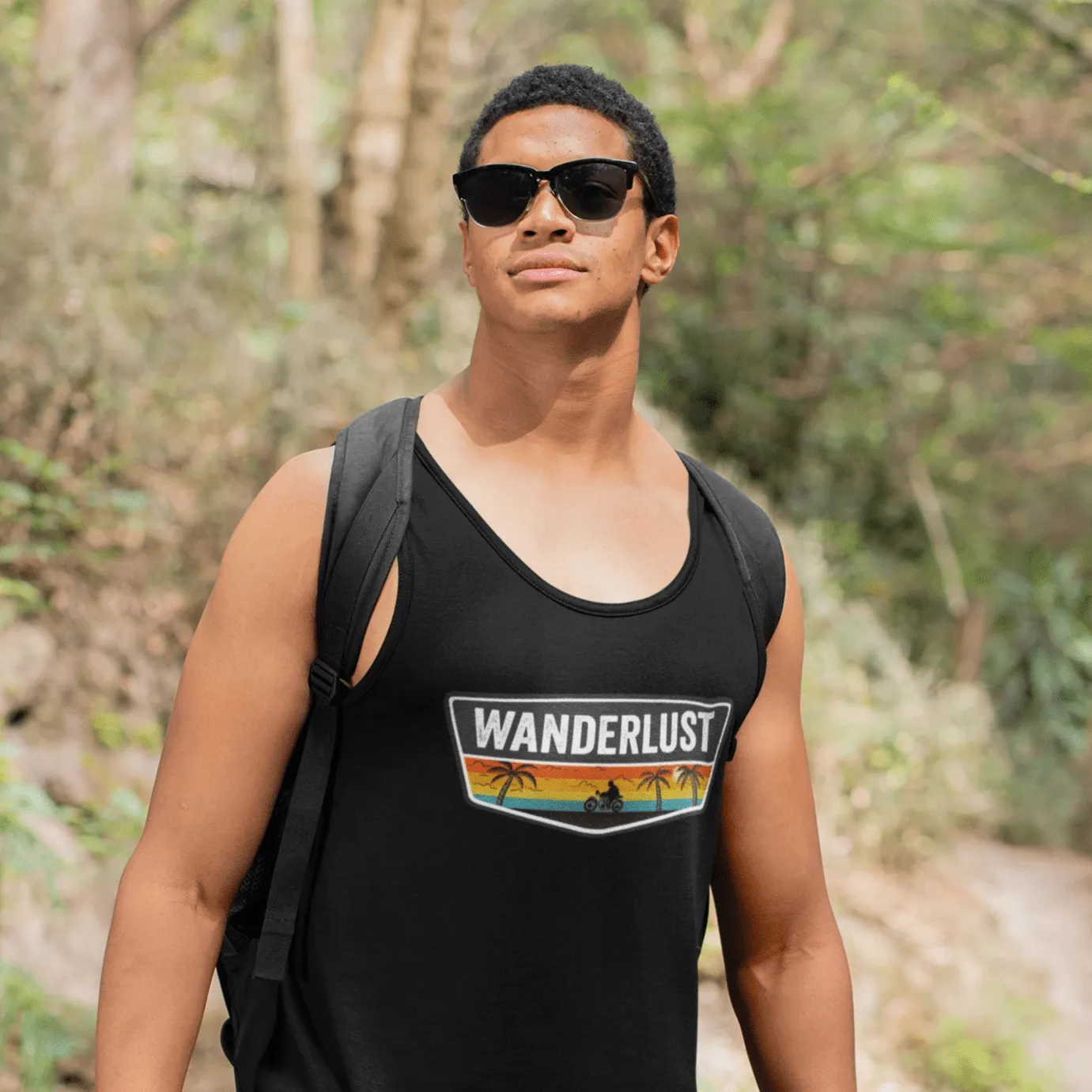 "WANDERLUST"- SLEEVELESS T-SHIRTS