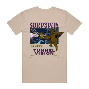 TUNNEL VISION TEE NAT/NVY/BUR