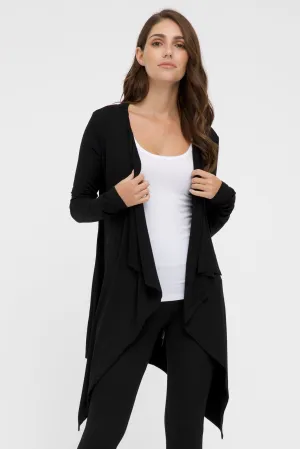 Waterfall Cardigan - Black