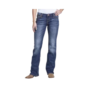 Wrangler Women's Retro Mae Mid-Rise Boot Cut Jeans