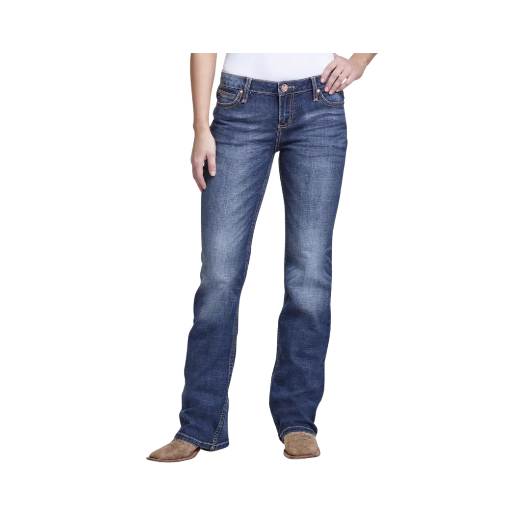 Wrangler Women's Retro Mae Mid-Rise Boot Cut Jeans